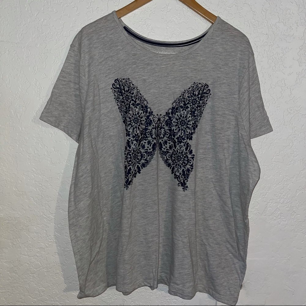 Croft & Barrow Butterfly Tee